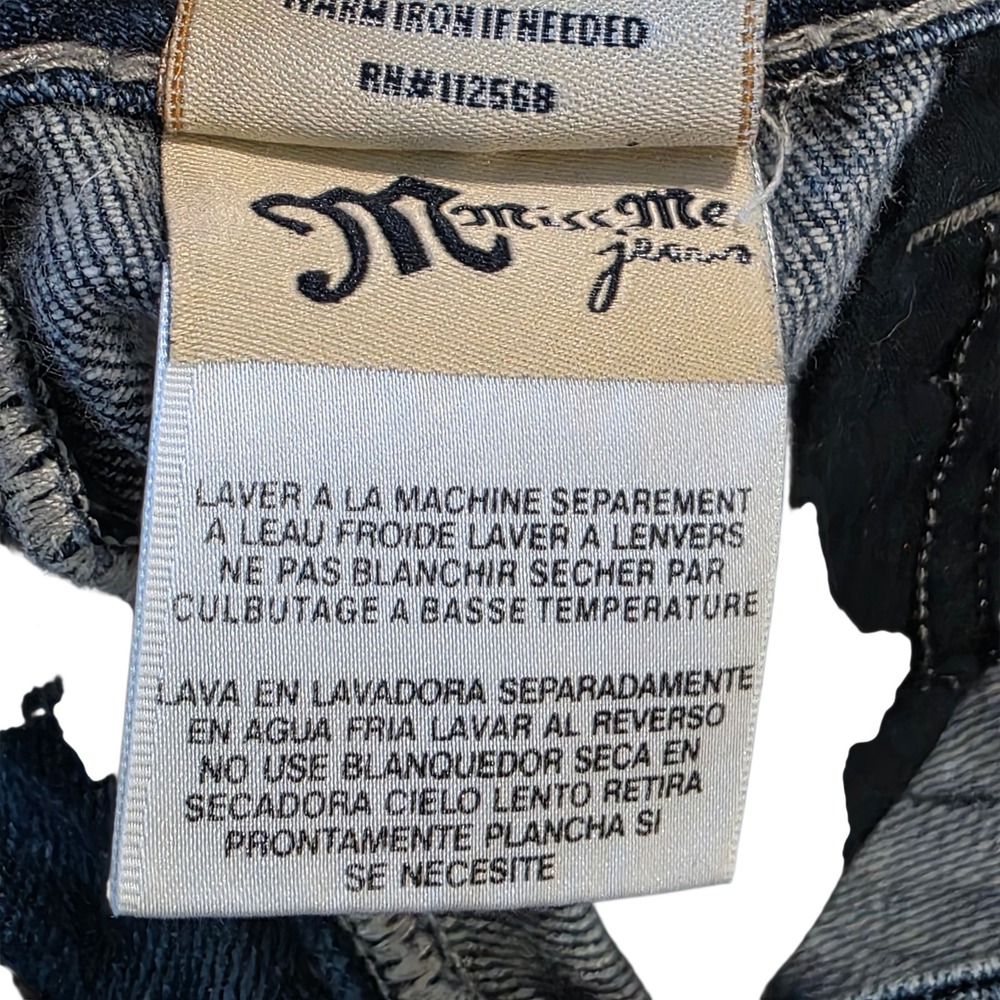 Miss Me Dark Blue Bootcut Jeans long - Picture 9 of 13